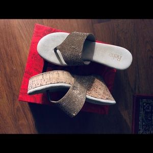 Reba Shoes - Reba 4 inch cork wedge. New never worn! Reba Shoes - Reba 4 inch cork wedge. New never worn!